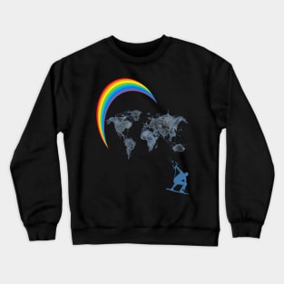 kitesurfen, rainbow Crewneck Sweatshirt